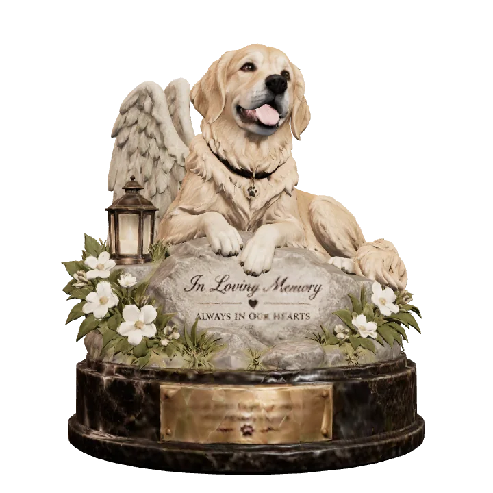 Memorials sculpture example; every order is personalized